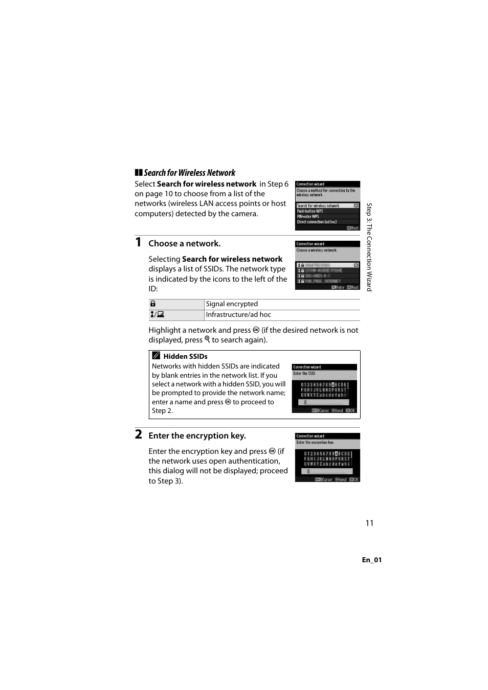 Search for wireless network | Nikon D4 User Manual | Page 25 / 64