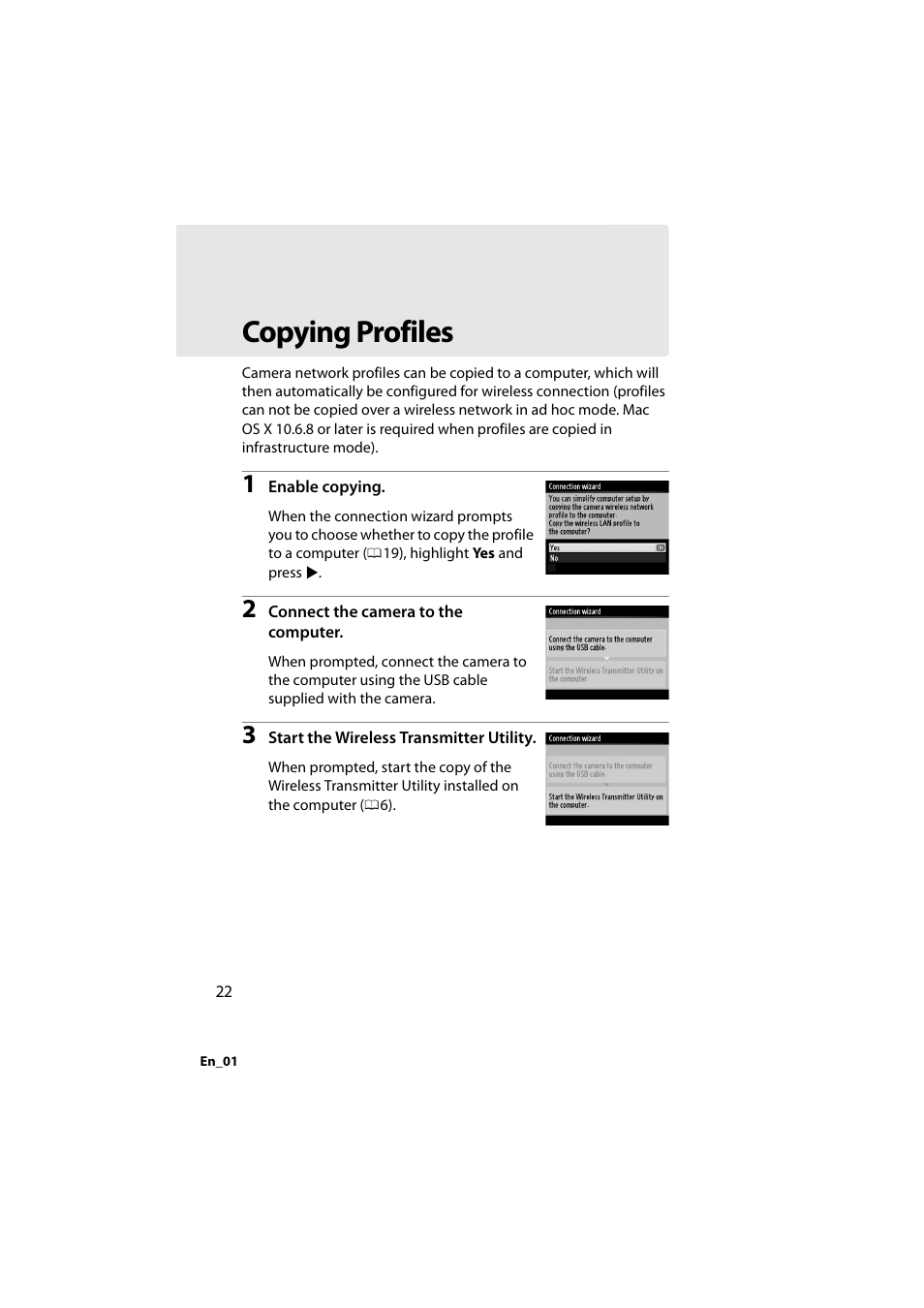 Copying profiles | Nikon D4 User Manual | Page 36 / 64