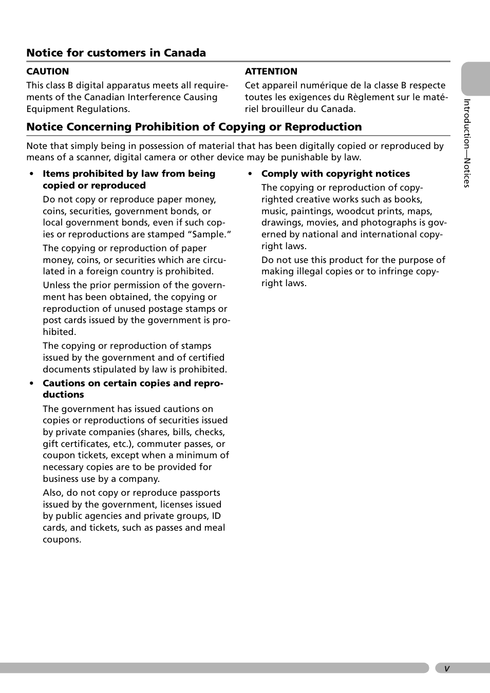 Notice for customers in canada | Nikon Coolwalker User Manual | Page 7 / 80