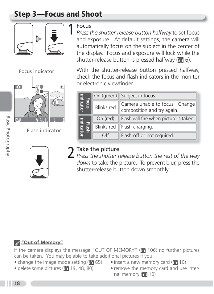 Step 3 — focus and shoot | Nikon 4800 User Manual | Page 28 / 125
