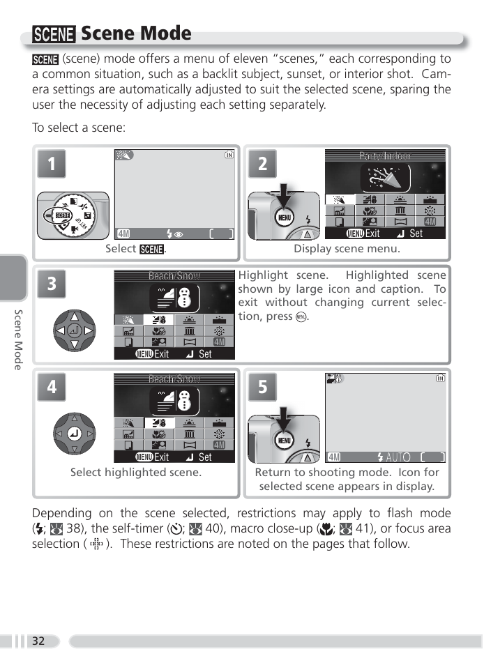 Scene mode | Nikon 4800 User Manual | Page 42 / 125