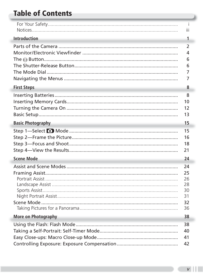 Nikon 4800 User Manual | Page 7 / 125