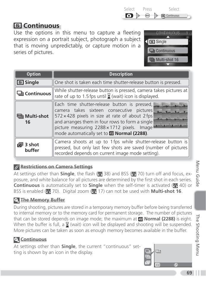 Continuous | Nikon 4800 User Manual | Page 79 / 125