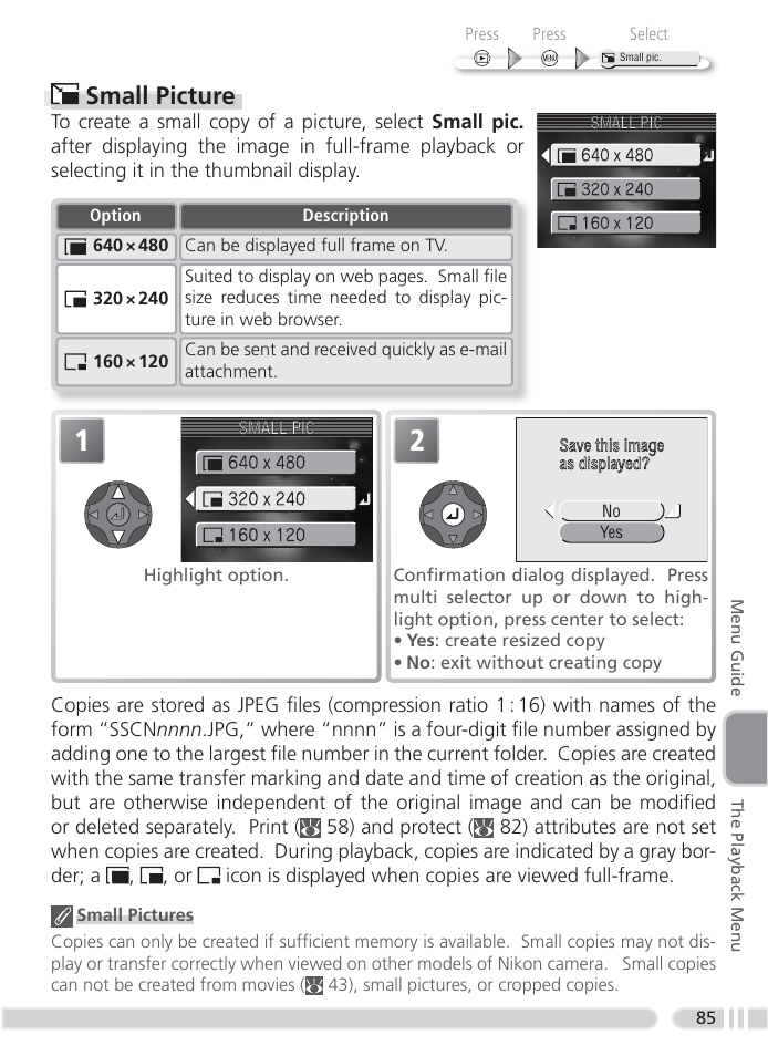 Small picture | Nikon 4800 User Manual | Page 95 / 125