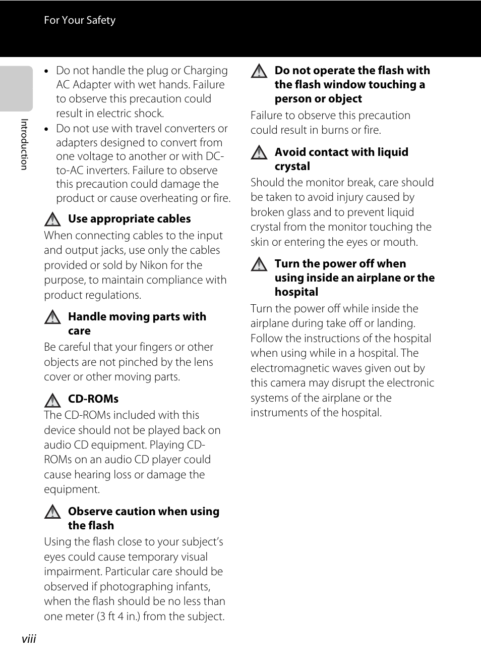 Nikon S3300 User Manual | Page 10 / 204