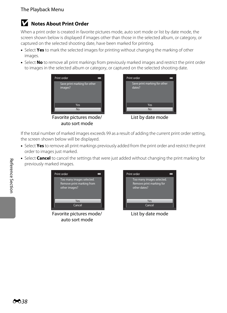 The playback menu | Nikon S3300 User Manual | Page 142 / 204
