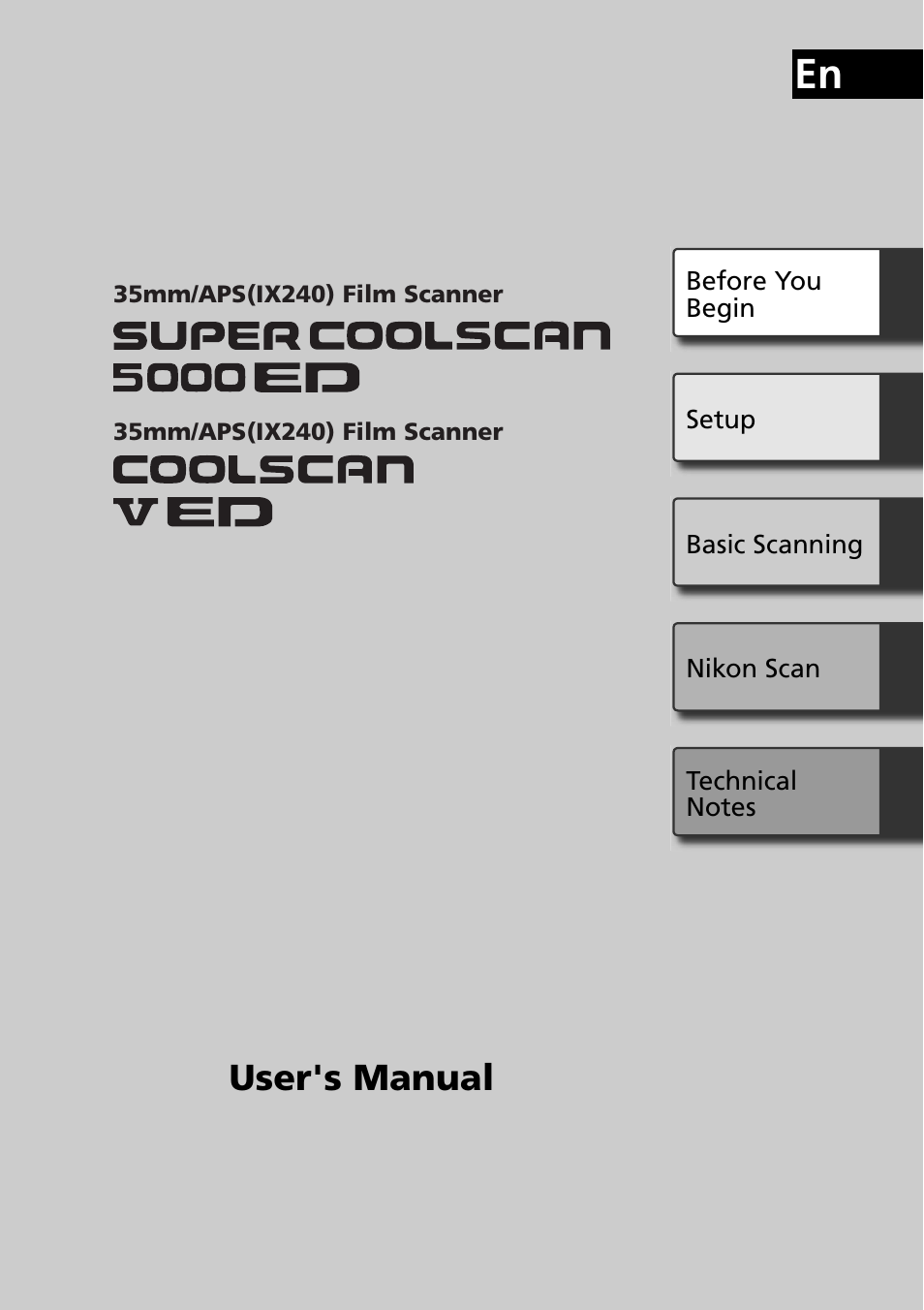 User's manual | Nikon Super Coolscan LS-5000 - Coolscan V User Manual | Page 2 / 81
