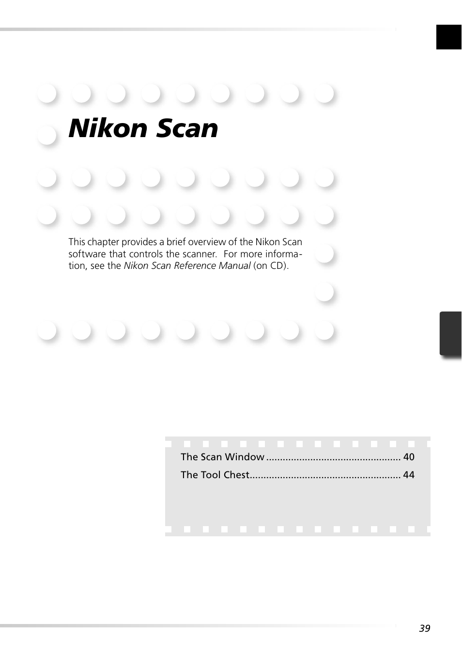 Nikon scan | Nikon Super Coolscan LS-5000 - Coolscan V User Manual | Page 48 / 81