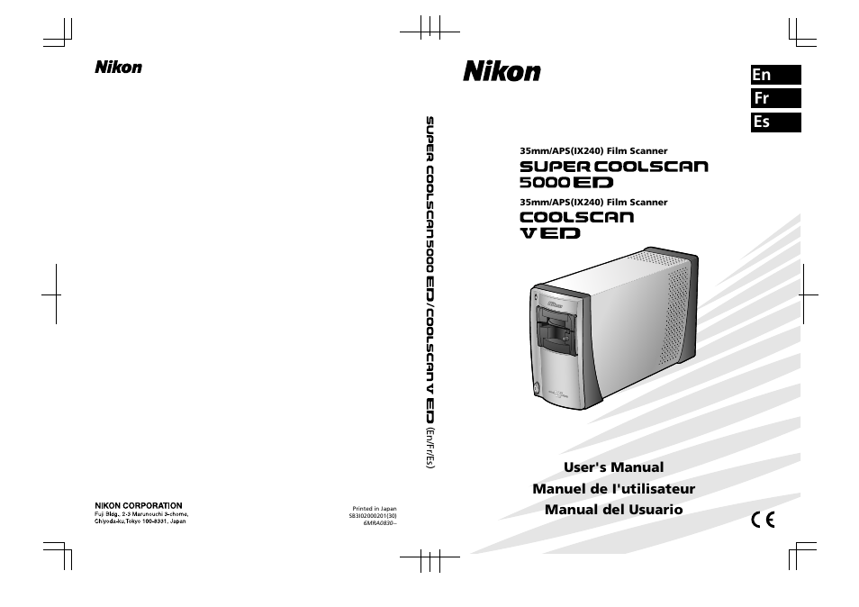 En fr es | Nikon Super Coolscan LS-5000 - Coolscan V User Manual | Page 81 / 81