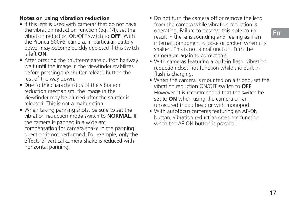 Nikon AF-S VR 24-120mm f-4G ED User Manual | Page 17 / 152