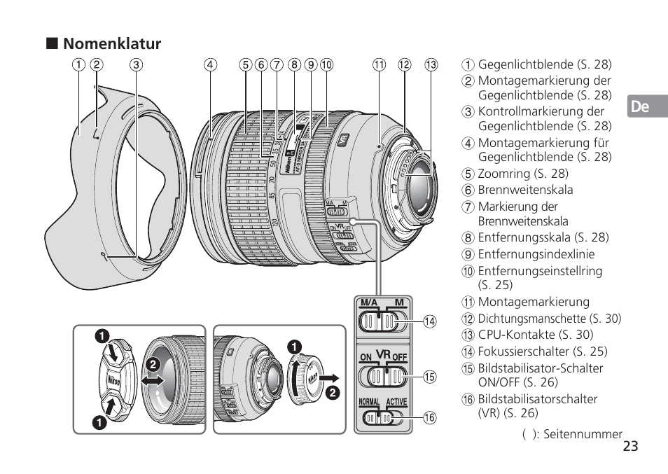 Nikon AF-S VR 24-120mm f-4G ED User Manual | Page 23 / 152