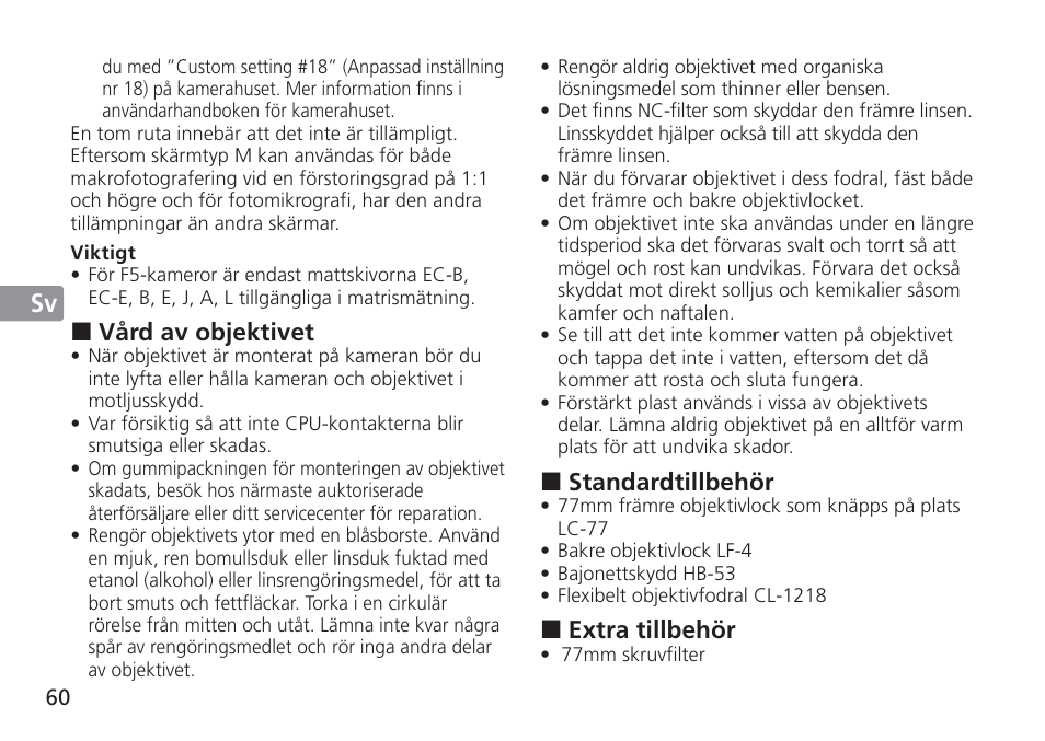 Nikon AF-S VR 24-120mm f-4G ED User Manual | Page 60 / 152