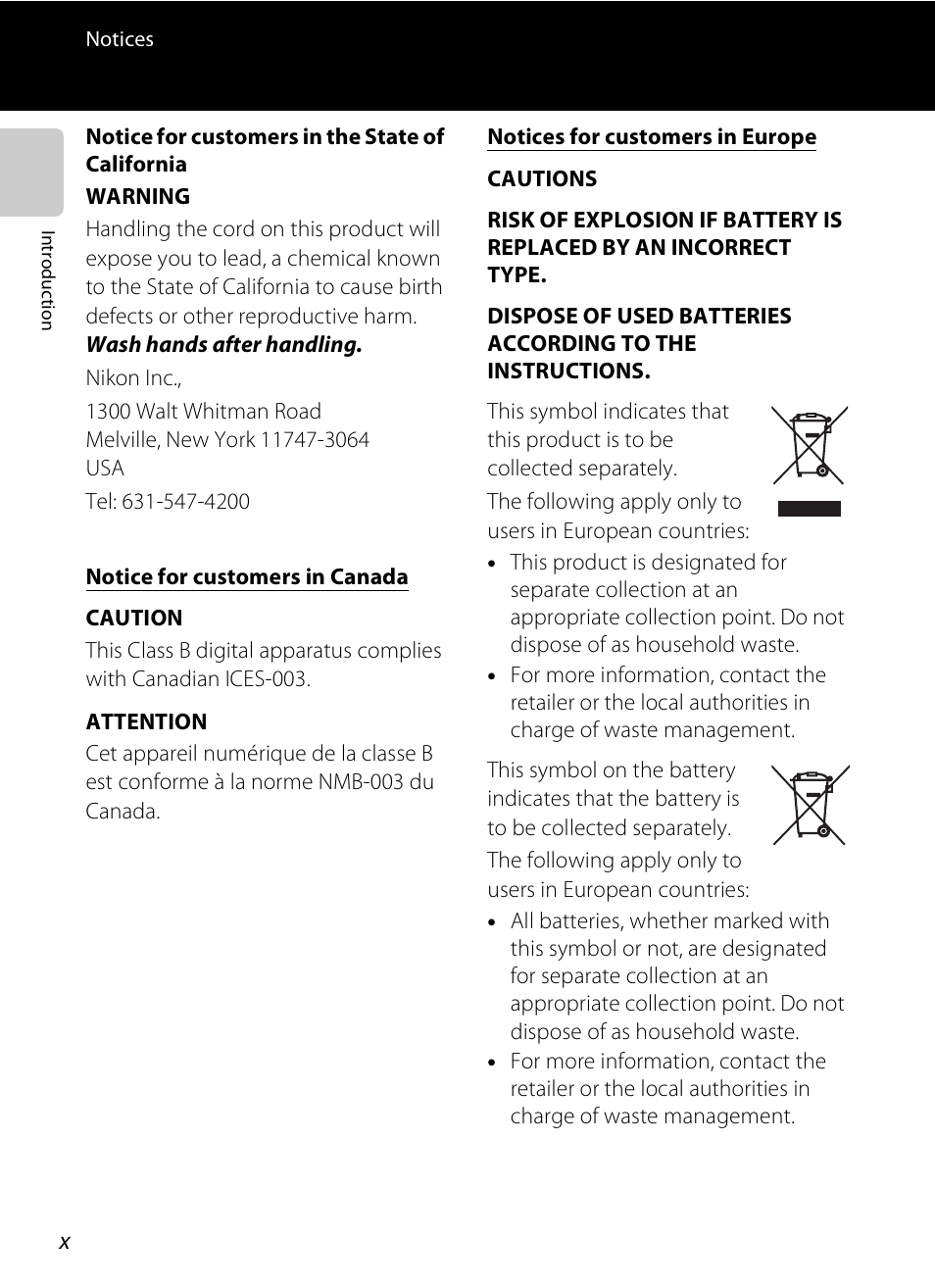 Nikon S6300 User Manual | Page 12 / 232