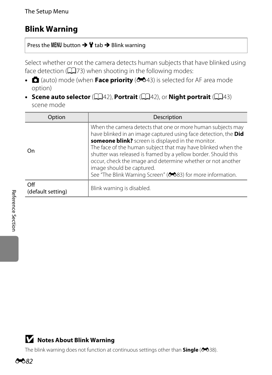 Blink warning | Nikon S6300 User Manual | Page 196 / 232