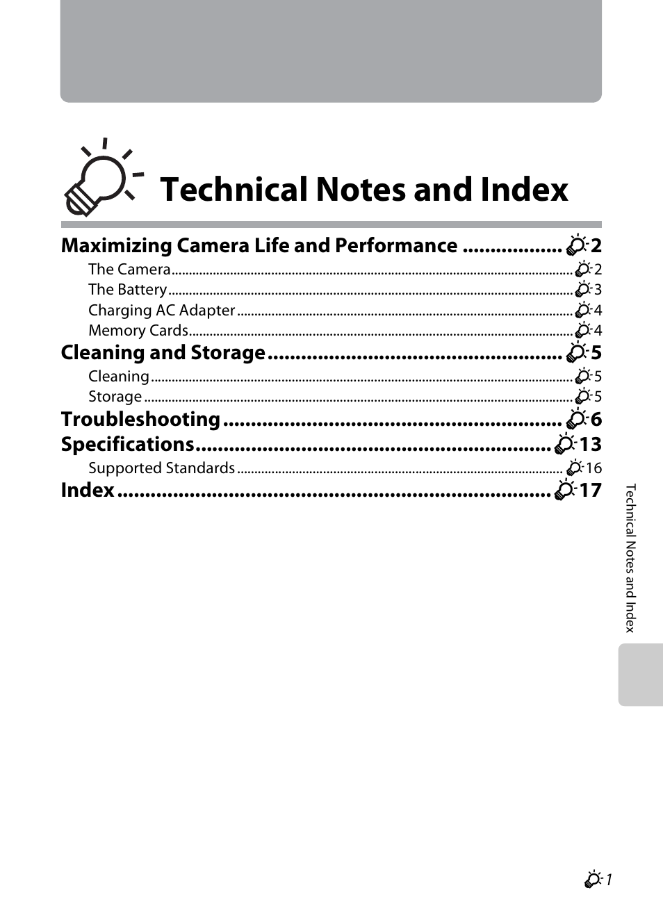 Technical notes and index | Nikon S6300 User Manual | Page 211 / 232