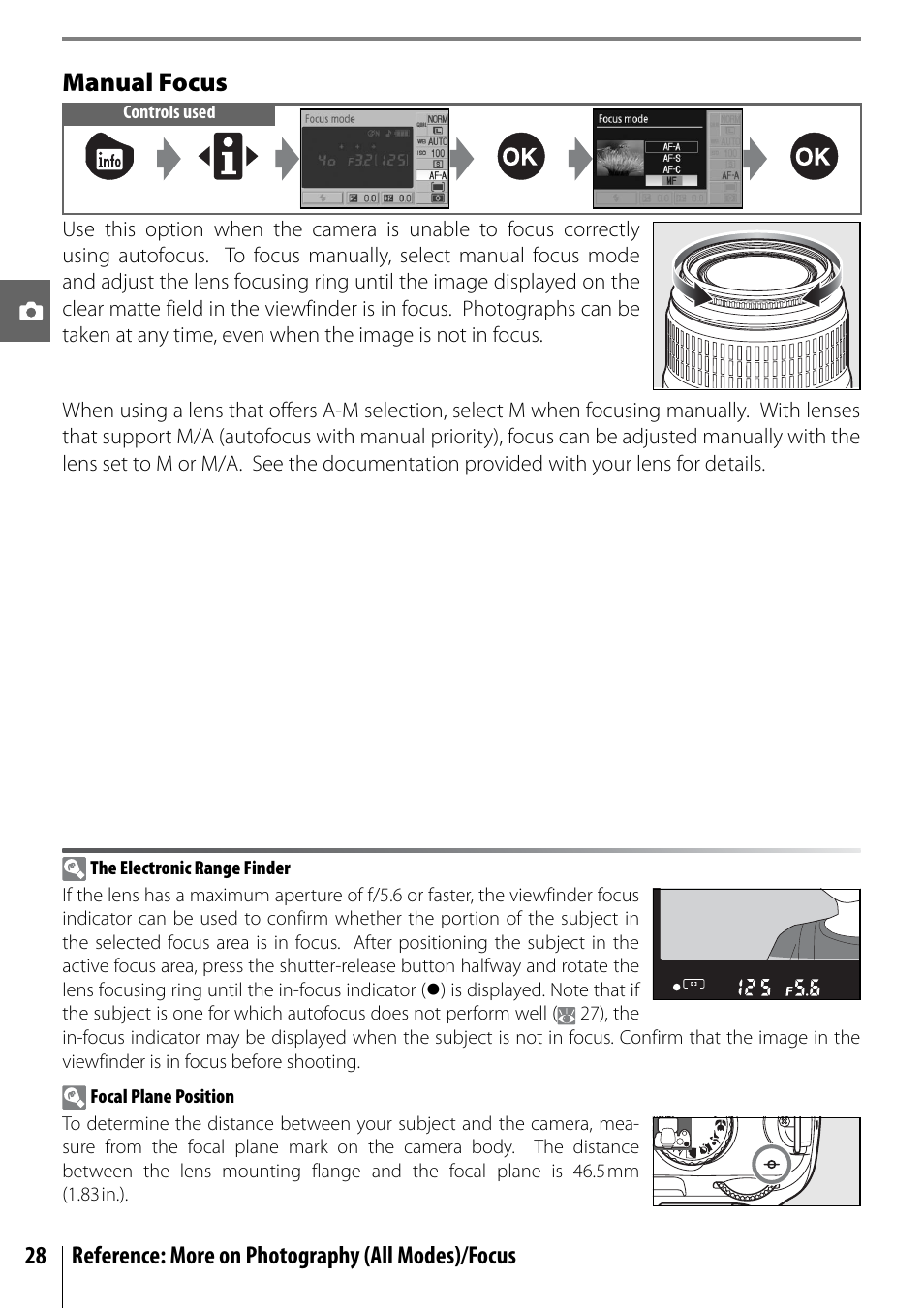 Manual focus | Nikon D40X User Manual | Page 40 / 139