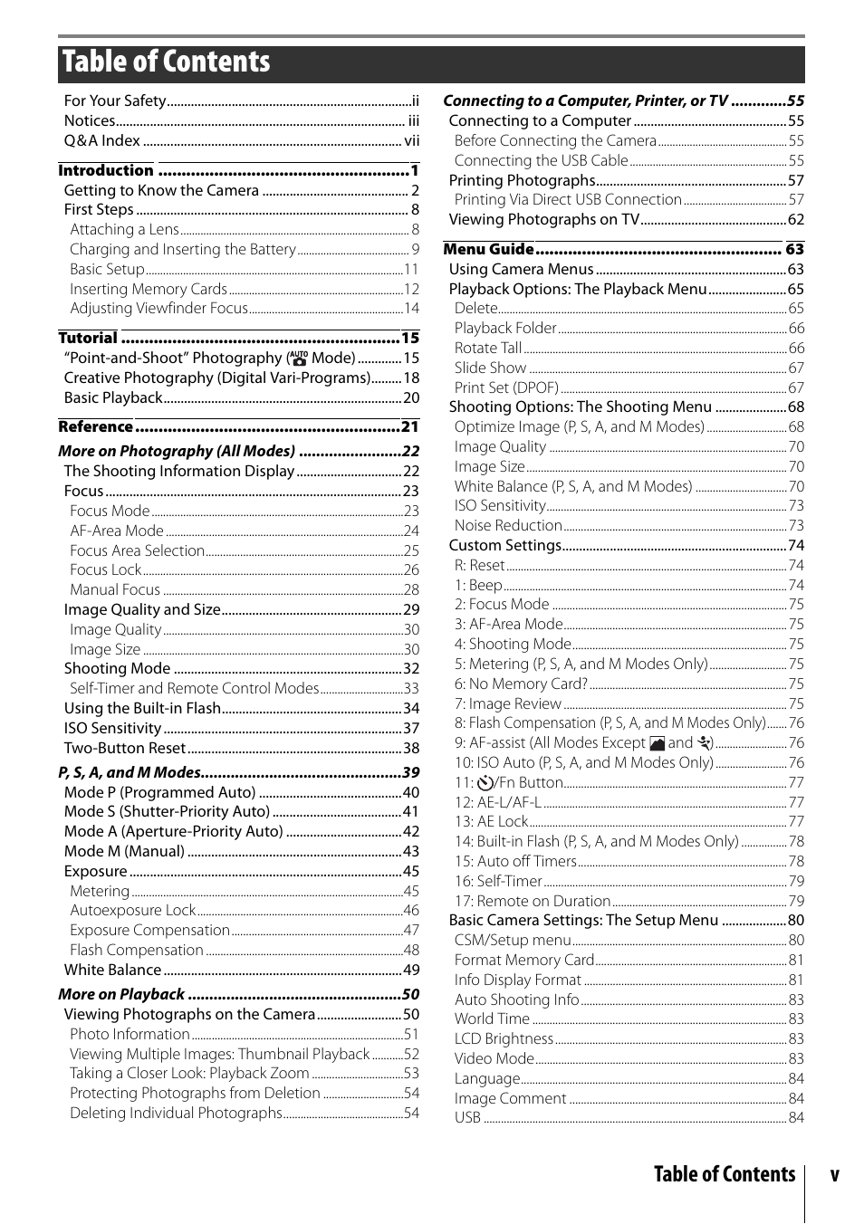 Nikon D40X User Manual | Page 7 / 139