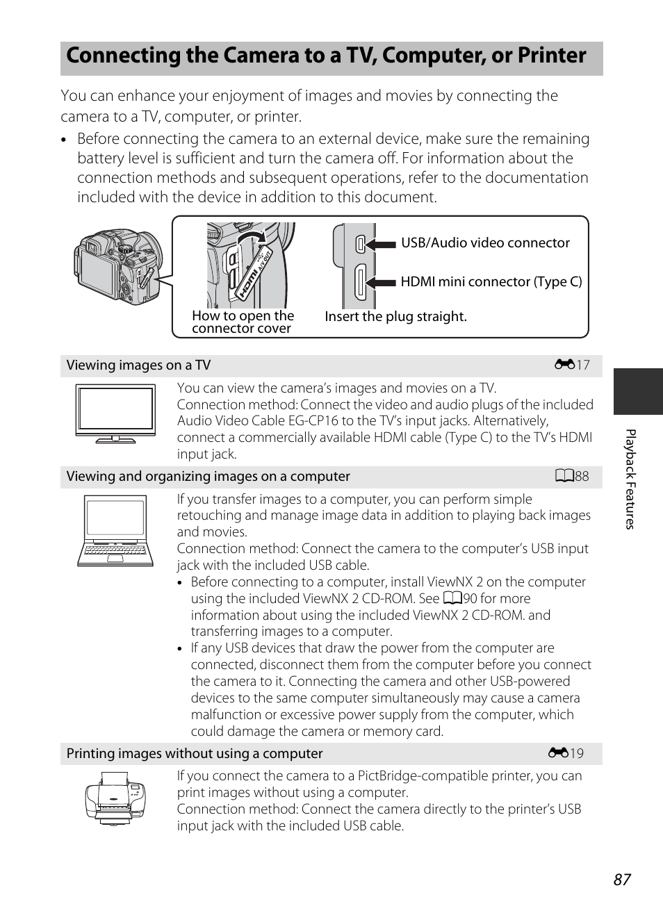 A87, 1 | Nikon P520 User Manual | Page 105 / 244