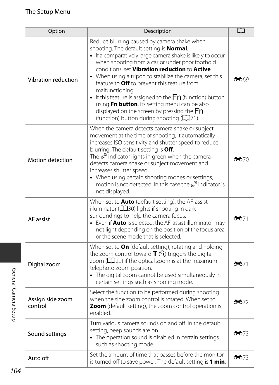 A104) | Nikon P520 User Manual | Page 122 / 244