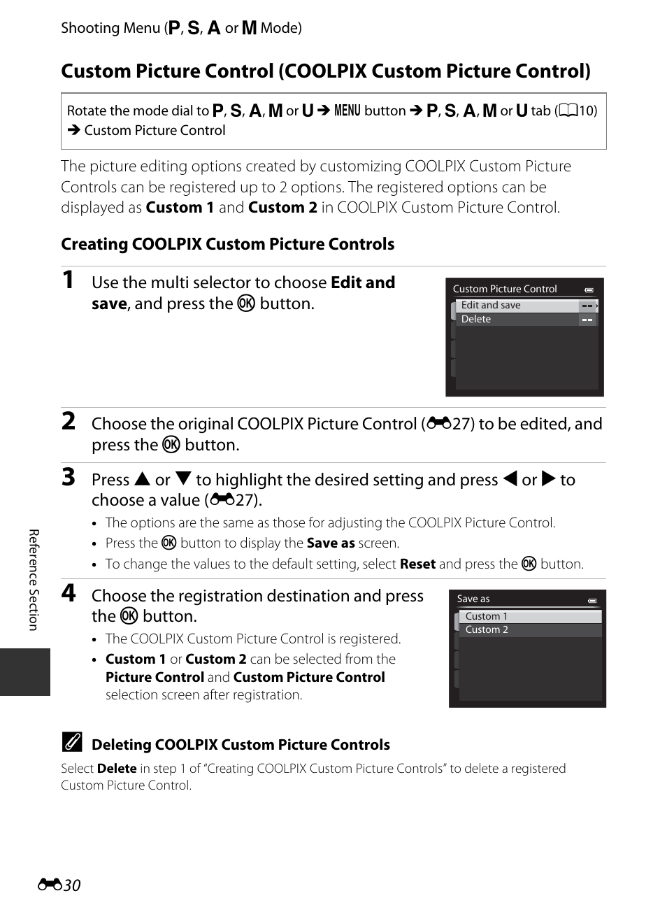 E30) has | Nikon P520 User Manual | Page 154 / 244