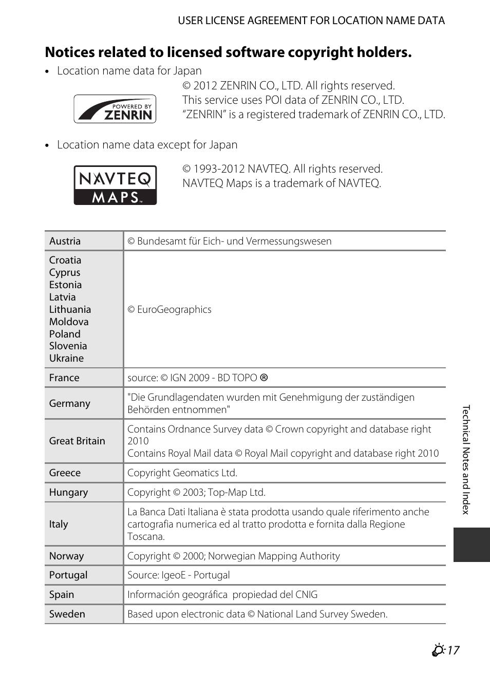 Nikon P520 User Manual | Page 233 / 244