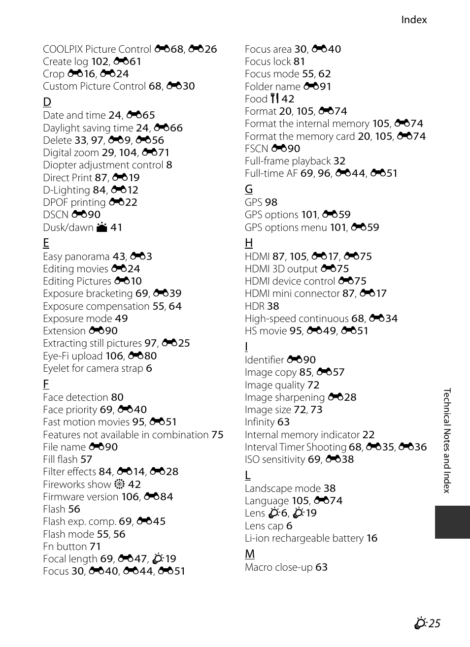 Nikon P520 User Manual | Page 241 / 244