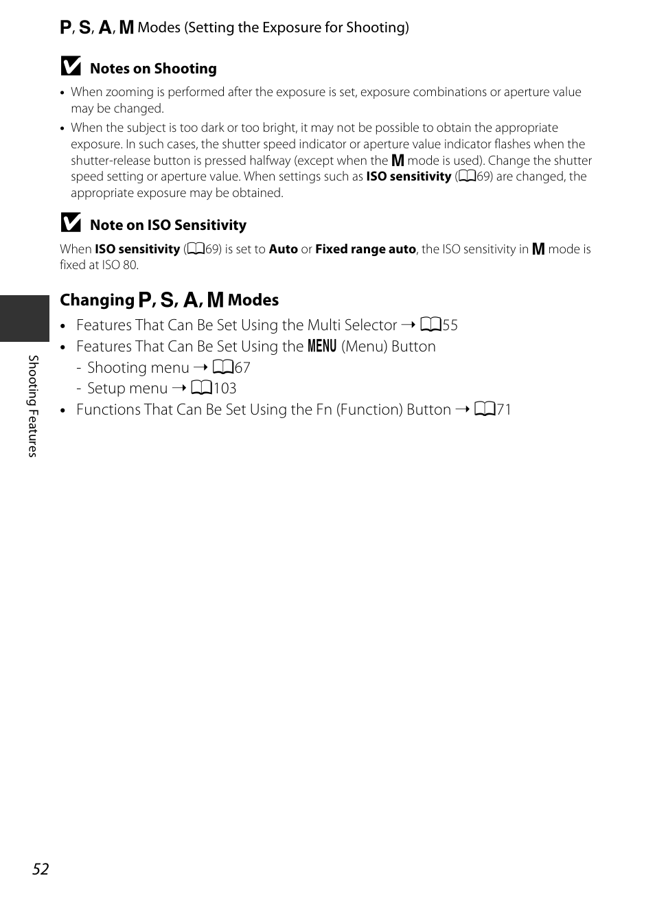 Nikon P520 User Manual | Page 70 / 244