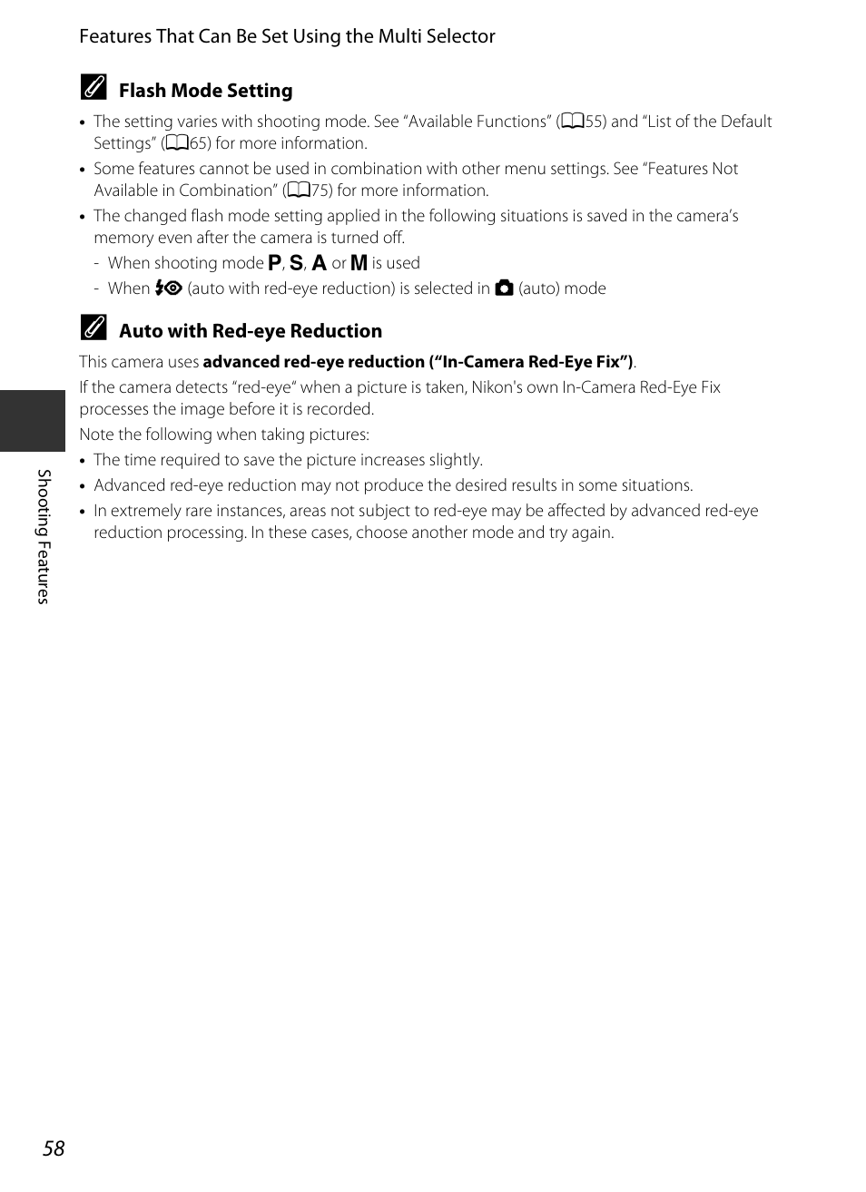 Nikon P520 User Manual | Page 76 / 244