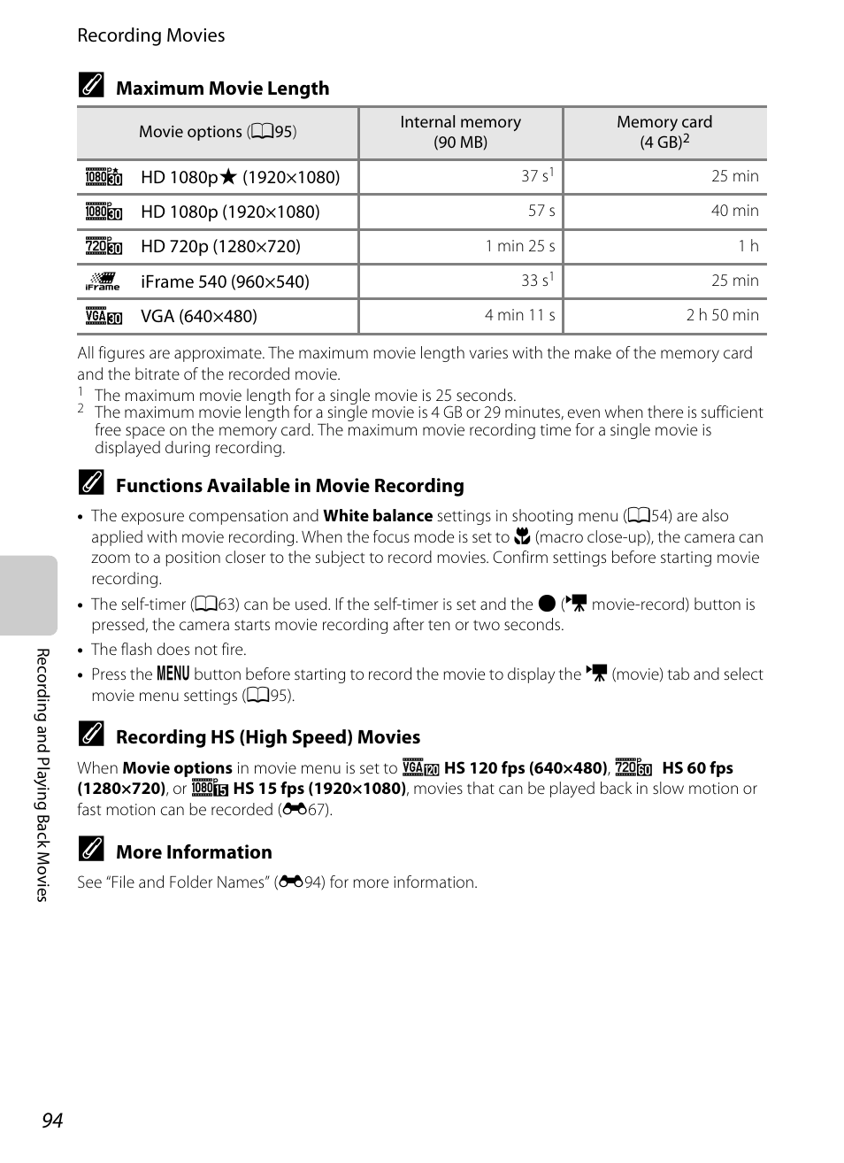 Nikon P310 User Manual | Page 112 / 244