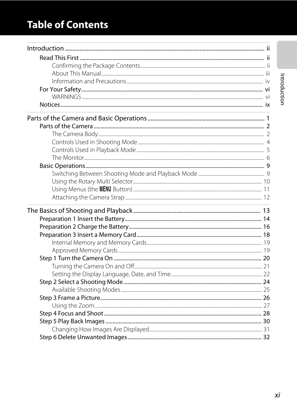 Nikon P310 User Manual | Page 13 / 244