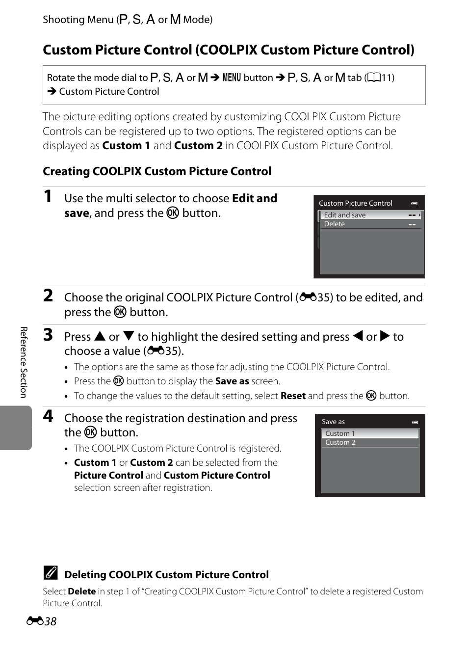 E38) | Nikon P310 User Manual | Page 158 / 244