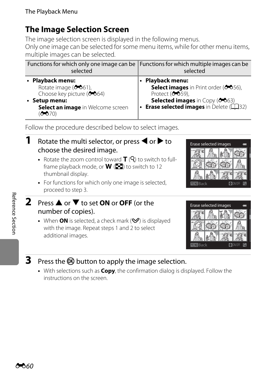 The image selection screen | Nikon P310 User Manual | Page 180 / 244