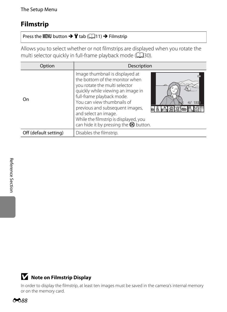 Filmstrip | Nikon P310 User Manual | Page 208 / 244