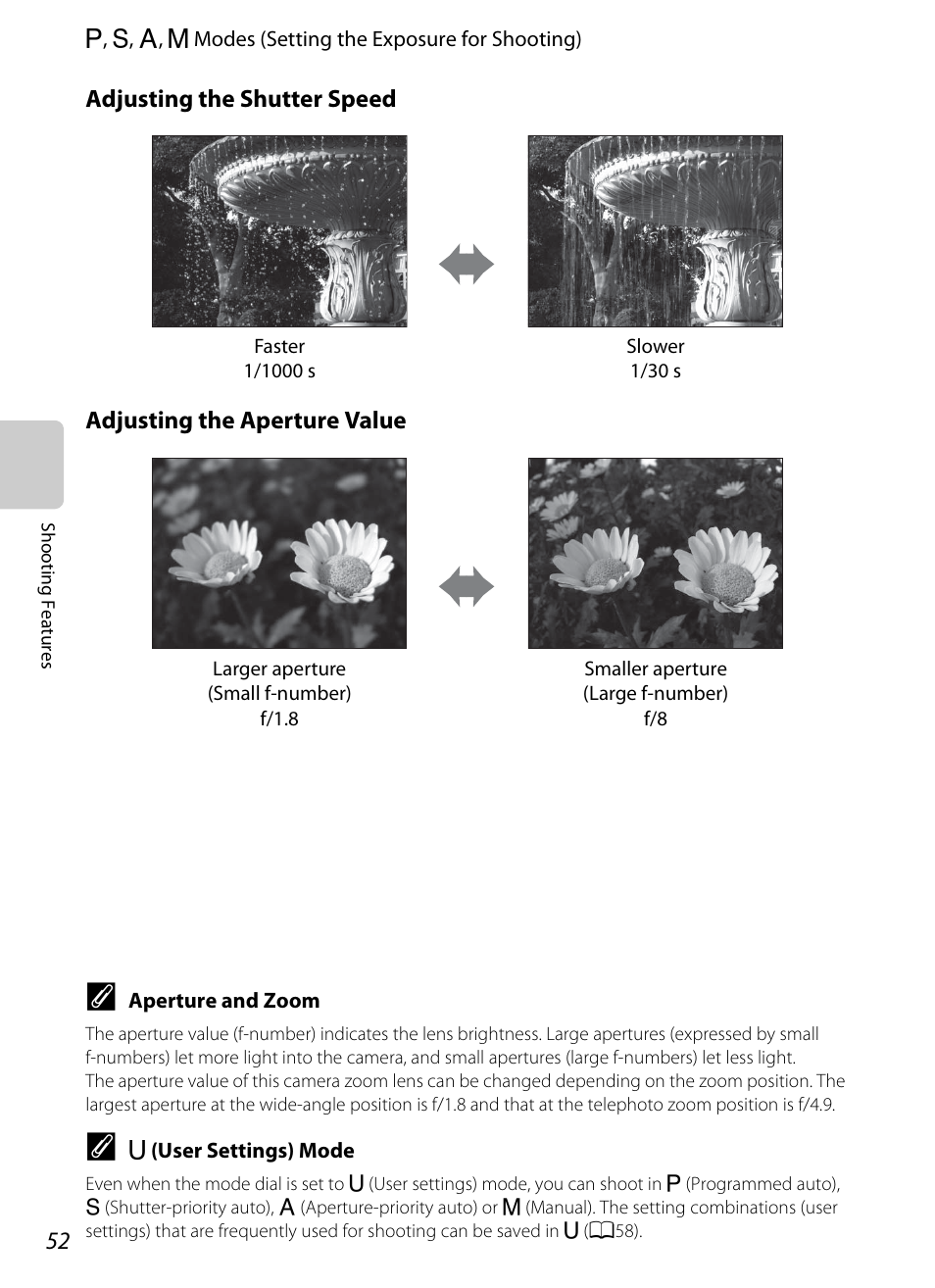 A52) | Nikon P310 User Manual | Page 70 / 244