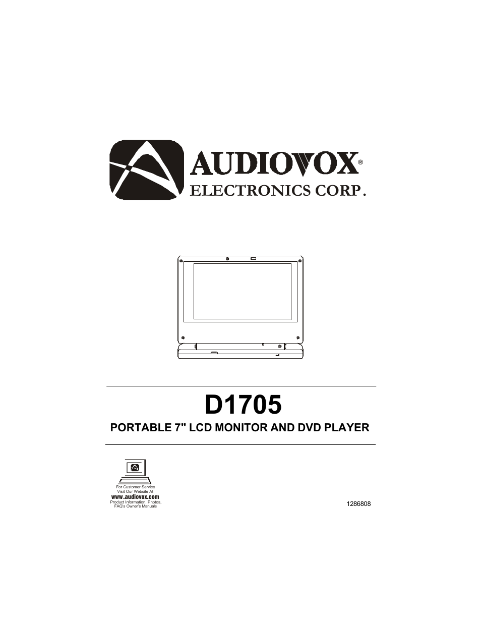 Audiovox D1705 User Manual | 33 pages