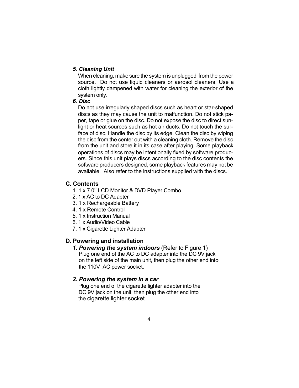 Audiovox D1705 User Manual | Page 4 / 33