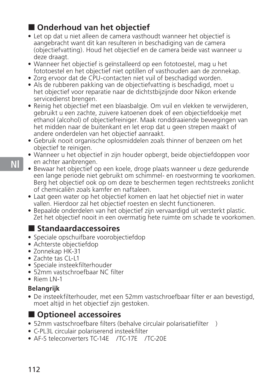 Jp en de fr es se ru nl it ck ch kr | Nikon AF-S VR II 200mm f-2G ED User Manual | Page 112 / 228