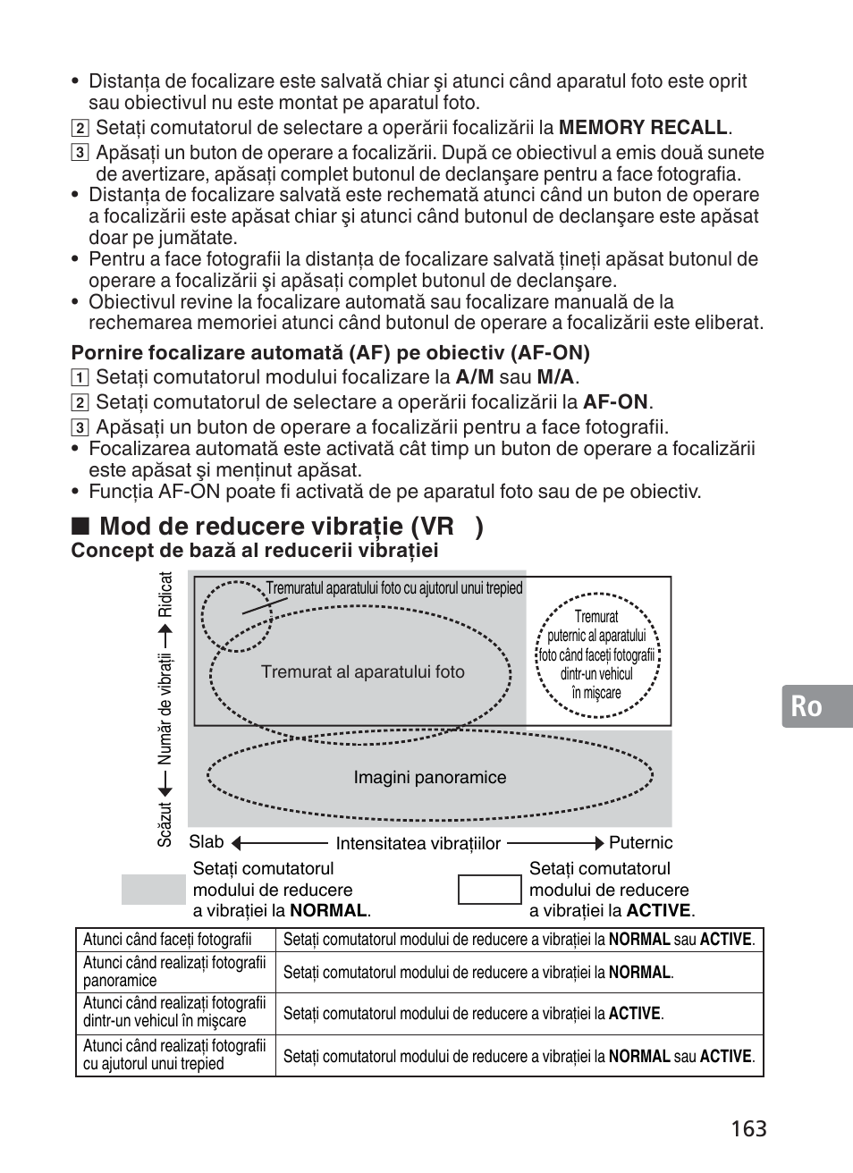 Mod de reducere vibraţie (vr | Nikon AF-S VR II 200mm f-2G ED User Manual | Page 163 / 228