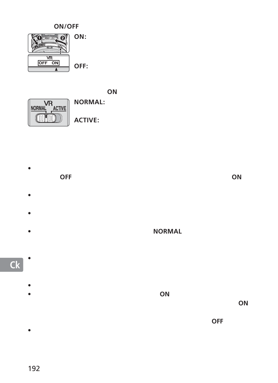 Nikon AF-S VR II 200mm f-2G ED User Manual | Page 192 / 228