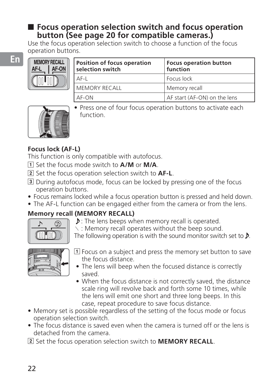 Jp en de fr es se ru nl it ck ch kr | Nikon AF-S VR II 200mm f-2G ED User Manual | Page 22 / 228