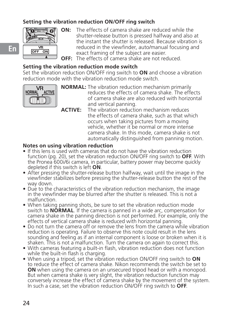 Jp en de fr es se ru nl it ck ch kr | Nikon AF-S VR II 200mm f-2G ED User Manual | Page 24 / 228