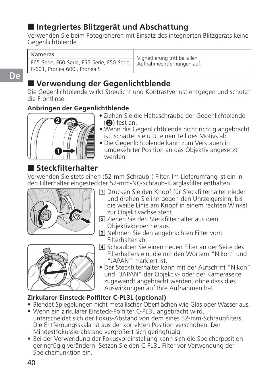 Jp en de fr es se ru nl it ck ch kr | Nikon AF-S VR II 200mm f-2G ED User Manual | Page 40 / 228