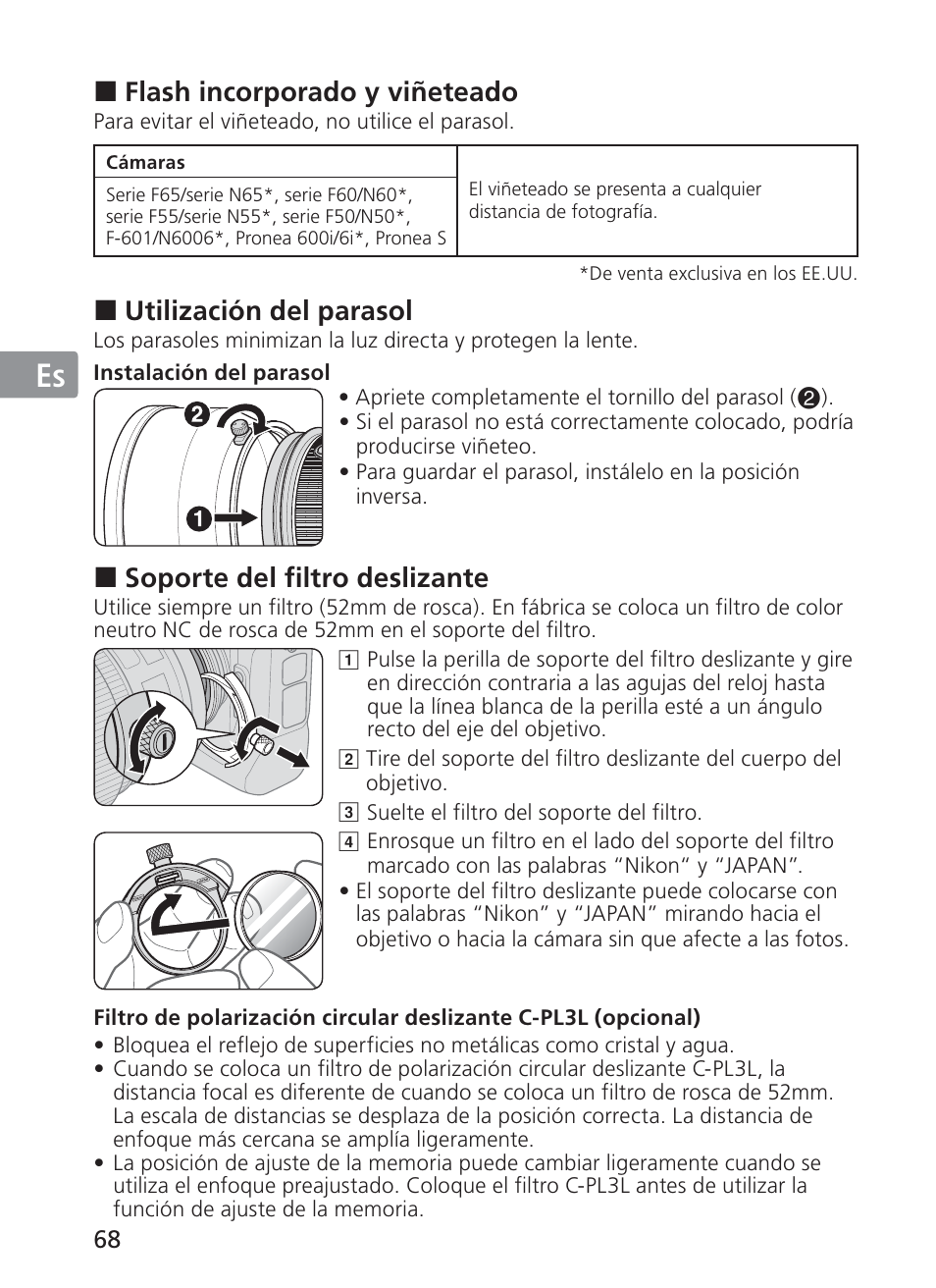 Jp en de fr es se ru nl it ck ch kr | Nikon AF-S VR II 200mm f-2G ED User Manual | Page 68 / 228