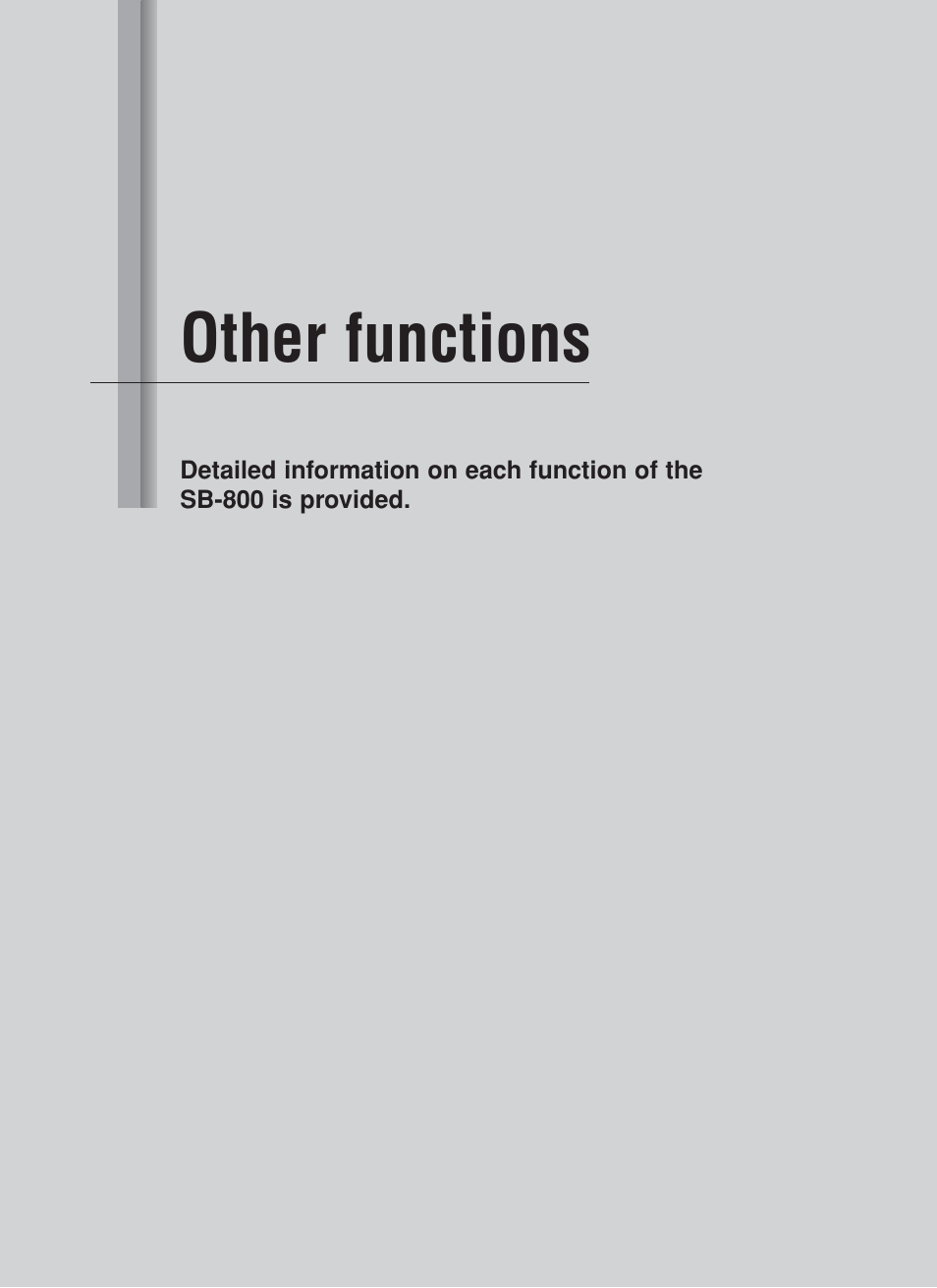 Other functions | Nikon Speedlite SB-800 User Manual | Page 59 / 132
