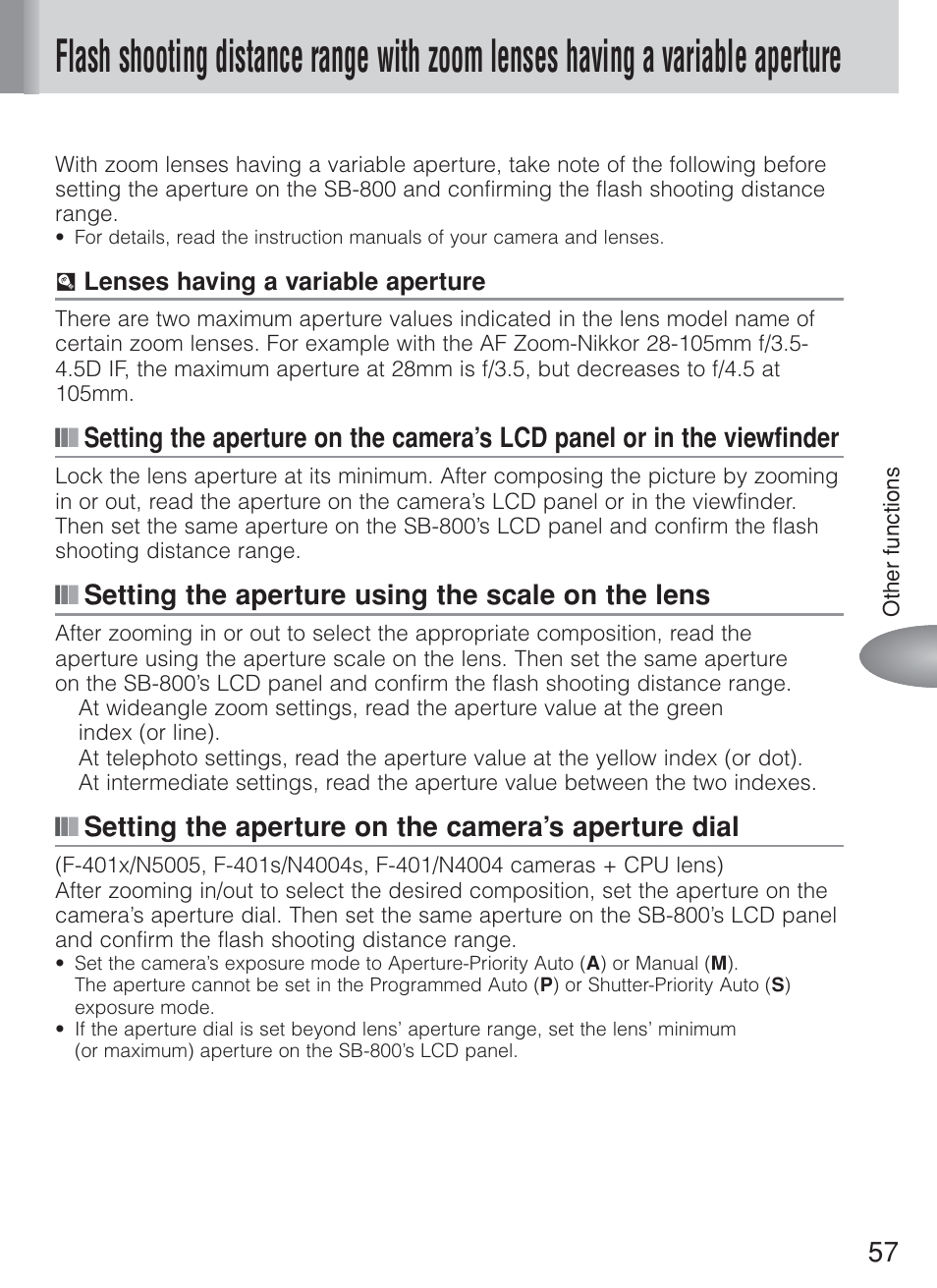 Nikon Speedlite SB-800 User Manual | Page 63 / 132