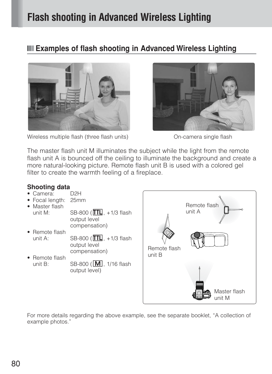 Flash shooting in advanced wireless lighting | Nikon Speedlite SB-800 User Manual | Page 86 / 132