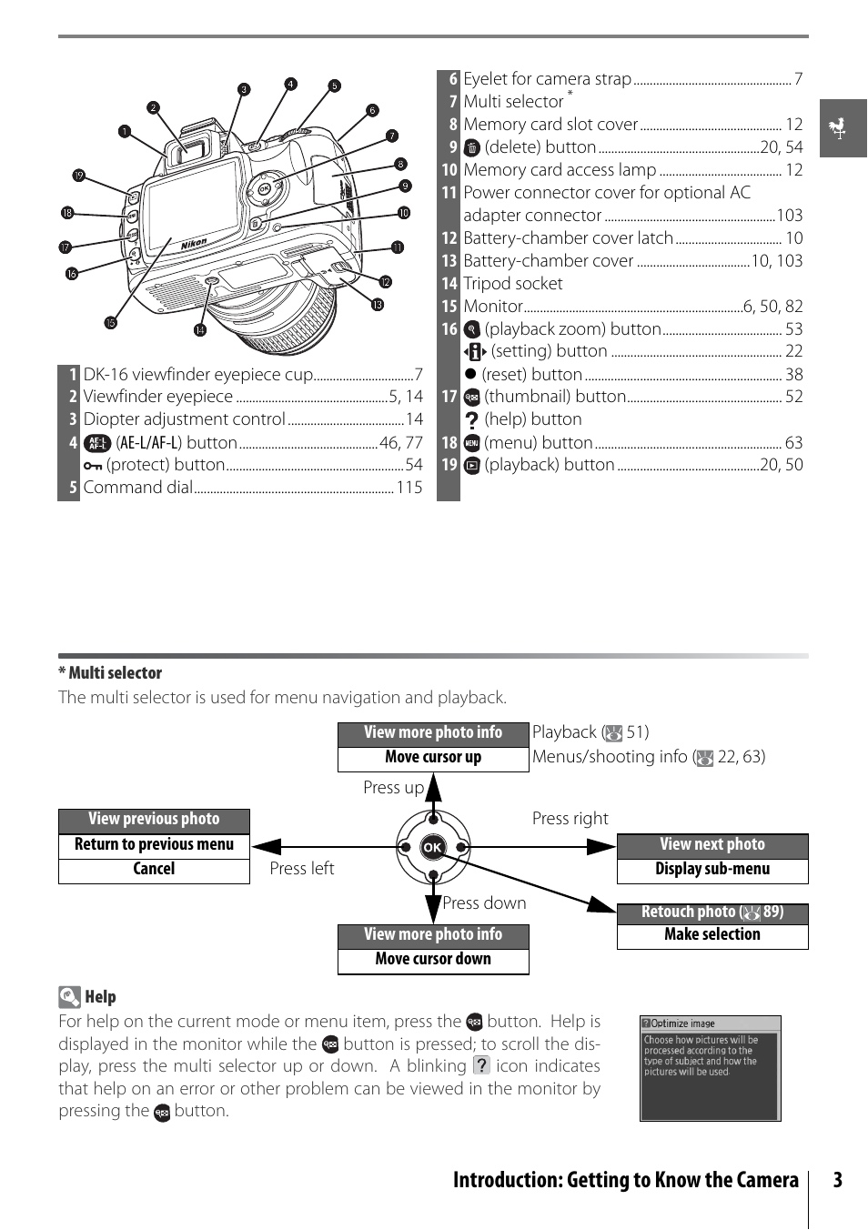 Introduction: getting to know the camera 3 | Nikon D40 User Manual | Page 15 / 139