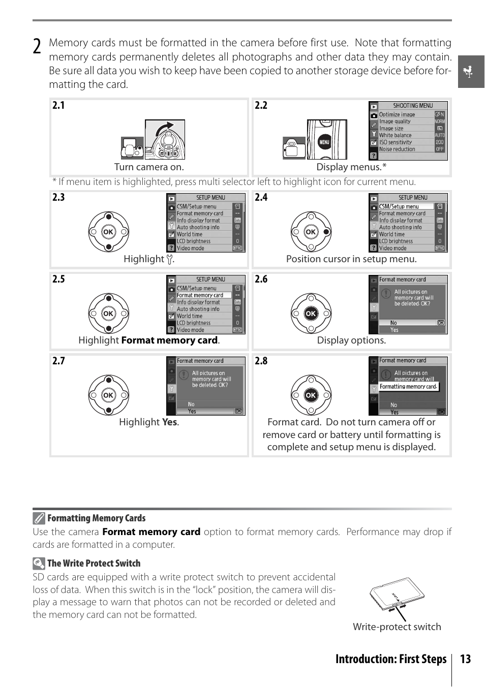 Introduction: first steps 13 | Nikon D40 User Manual | Page 25 / 139