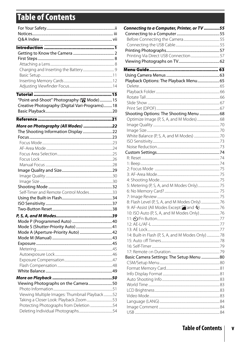 Nikon D40 User Manual | Page 7 / 139