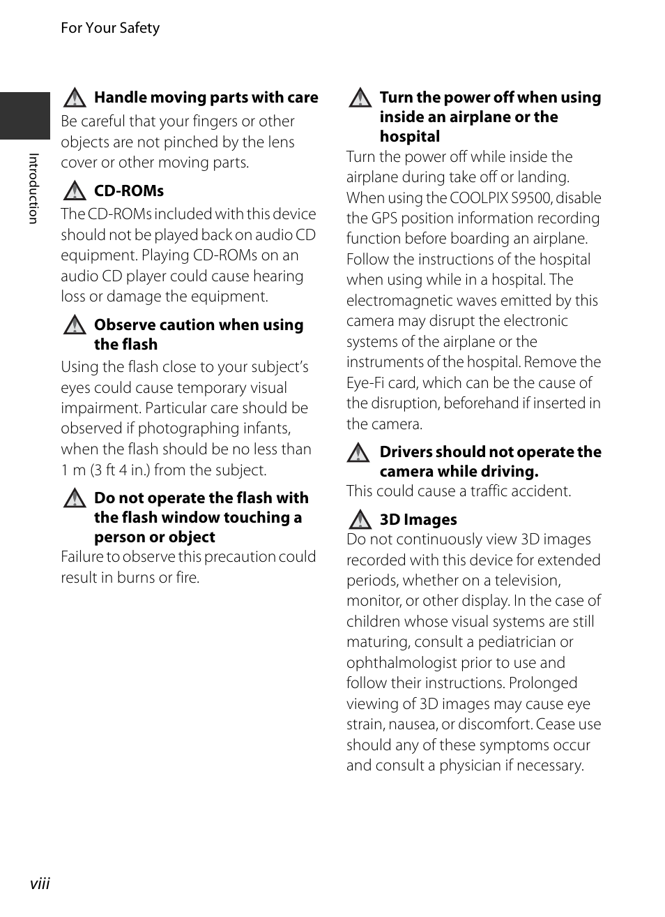 Nikon S9400 - S9500 User Manual | Page 10 / 252